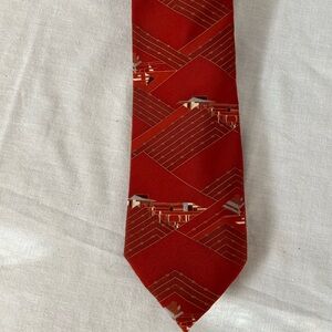 Frank Lloyd Wright men’s neck tie. Title : Taliesin spring green Wisconsin.